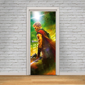 Super Hero Character DIY DOOR WRAP Decal Removable Sticker D258