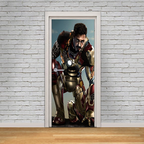 Super Hero Character DIY DOOR WRAP Decal Removable Sticker D296