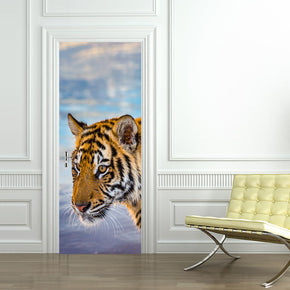 Tiger DIY DOOR WRAP Autocollant amovible D57