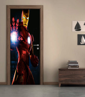 Super Hero Character DIY DOOR WRAP Decal Removable Sticker D62