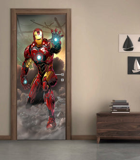 Super Hero Character DIY DOOR WRAP Decal Removable Sticker D63