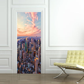 New York City DIY DOOR WRAP Autocollant amovible D84