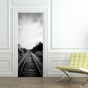 Train Railway DIY DOOR WRAP Decal Removable Sticker D89