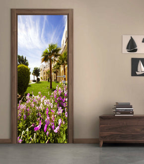 Palace Garden DIY DOOR WRAP Decal Removable Sticker D93