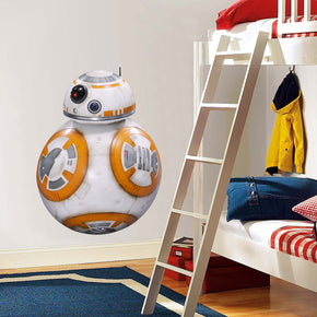 BB-8 Droid Star Wars Autocollant mural amovible Décalcomanies H118