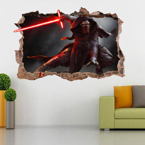 Kylo Ren Star Wars 3D Smashed Broken Decal Wall Sticker H151