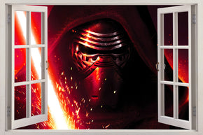 Star Wars VII Kylo Ren 3D Window Wall Sticker Autocollant H240