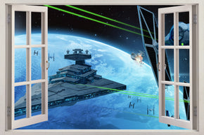 Star Wars Star Destroyer 3D fenêtre sticker mural autocollant H251