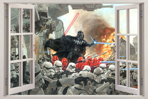 Darth Vader Star Wars 3D Window Wall Sticker Decal H252