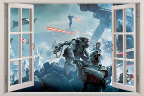 Star Wars Battlefron 3D Window Wall Sticker Autocollant H255