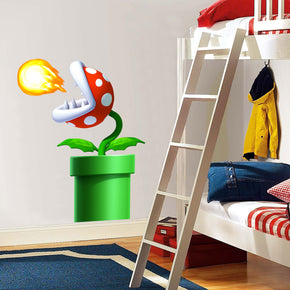 Piranha Warp Pipe Super Mario Bros Wall Sticker Decal 033