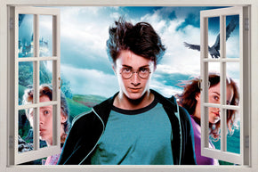 Autocollant mural Harry Potter 3D fenêtre H319
