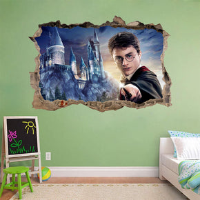 Harry Potter 3D Smashed Broken Decal Wall Sticker H325