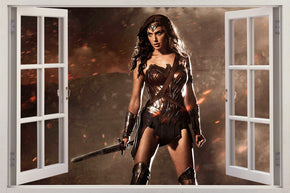 Super Heroes 3D Window Wall Sticker Decal H341