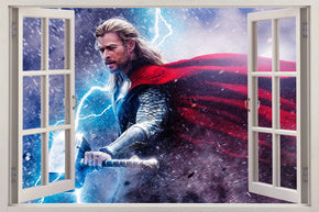 Super Heroes 3D Window Wall Sticker Autocollant H368