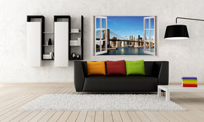 Brooklyn Bridge 3D Window Wall Sticker Decal