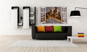 AUTOCOLLANT GIRAFFE 3D Window Wall Sticker Décalcomanies