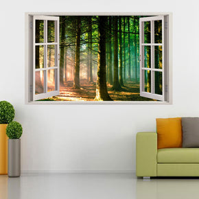 Majestic Forest 3D Window Wall Sticker Autocollant Décalcomanies