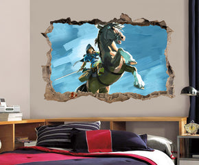 Link Legend Of Zelda 3D Smashed Broken Wall Sticker Decal J1197