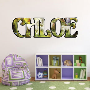 Kids Unicorn Personalized Custom Name Wall Sticker Decal J240