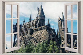 Harry Potter Poudlard Château 3D Window Wall Sticker Décalque J258