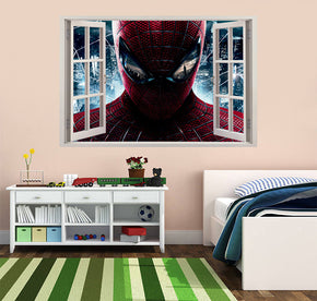 Spider-Man 3D Window View Wall Sticker Decal J269
