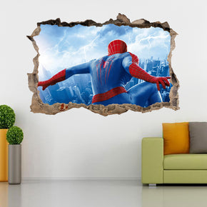 Spider-Man Superhero 3D Smashed Wall Decal Wall Sticker J291