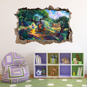 Snow White Enchanted 3D Smashed Broken Decal Wall Sticker J475