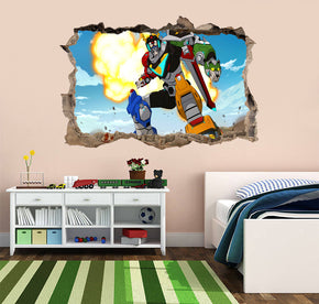 Voltron 3D Smashed Broken Sticker mural autocollant J668