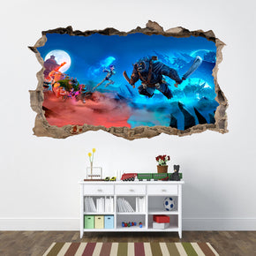 Troll Hunters 3D Smashed Broken Sticker mural autocollant J670