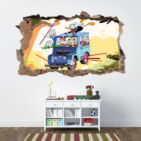 Duck Tales 3D Smashed Broken Decal Wall Sticker J677