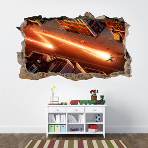 Le Flash DC Comics 3D Smashed Wall Decal Wall Sticker J741