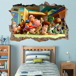 Toy Story 3D Smashed Broken Decal Wall Sticker J743