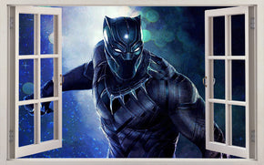 The Black Panther Superhero 3D Window Wall Sticker Decal J945