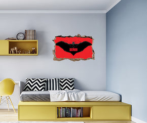 The Batman 3D Smashed Broken Decal Wall Sticker JS107