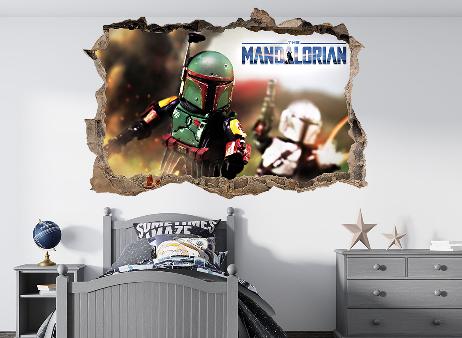 Star Wars The Mandalorian The Child - Autocollant Vinyle Hole in the Wall  Hole in the Wall
