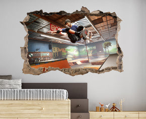 FORTNITE 3D Smashed Hole Illusion Sticker mural autocollant J1500