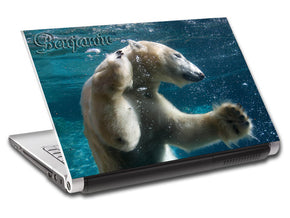 Polar Bear Personalized LAPTOP Skin Vinyl Decal L103