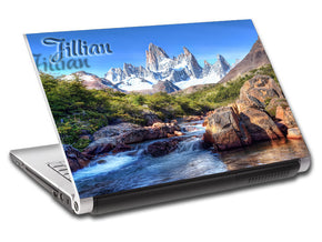 Mountain River View Personalized LAPTOP Skin Vinyl Decal L133