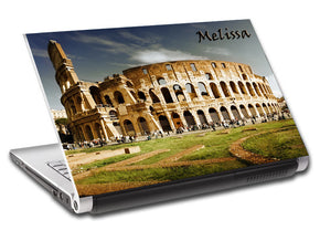 Rome Colosseum Personalized LAPTOP Skin Vinyl Decal L139