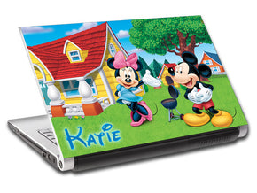 Mickey & Minnie Mouse Personalized LAPTOP Skin Vinyl Decal L195