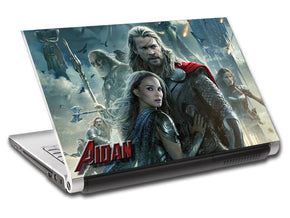 Thor Super Heroes Personalized LAPTOP Skin Vinyl Decal L205