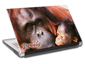 Orangutan Monkey Personalized LAPTOP Skin Vinyl Decal L215