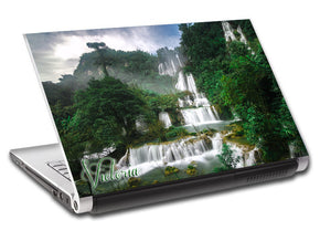 Waterfall Forest Personalized LAPTOP Skin Vinyl Decal L219