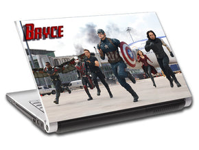 Captain America Civil War Super Heroes Personnalisé LAPTOP Skin Vinyl Decal L231