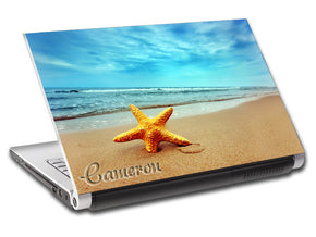 Exotic Beach Waves Personalized LAPTOP Skin Vinyl Decal L250