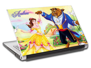 Beauty & The Beast Personalized LAPTOP Skin Vinyl Decal L280