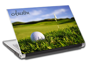 Golf Course Personalized LAPTOP Skin Vinyl Decal L319