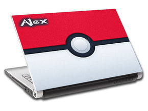 Pokemon Ball Personalized LAPTOP Skin Vinyl Decal L327