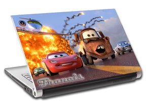 Cars Movie Personalized LAPTOP Skin Vinyl Decal L384